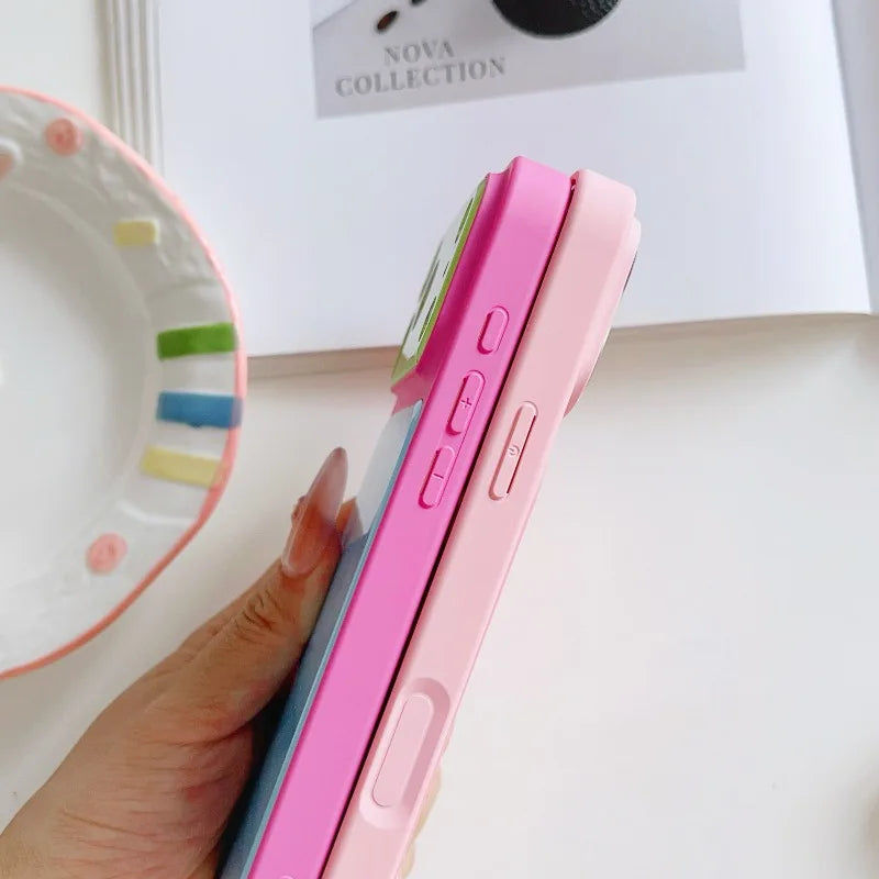 Farbenfrohe Kontrast-Schutzhülle für iPhone 18 Pro & iPhone 18 Pro Max – Sommerliche Hülle mit Fallschutz Kaufschwan®