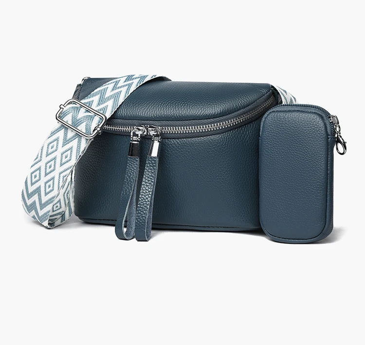 Damen Brusttasche – Hochwertige Rindsleder Crossbody, Gürteltasche & Handtasche mit Kleiner Geldbörse Kaufschwan®