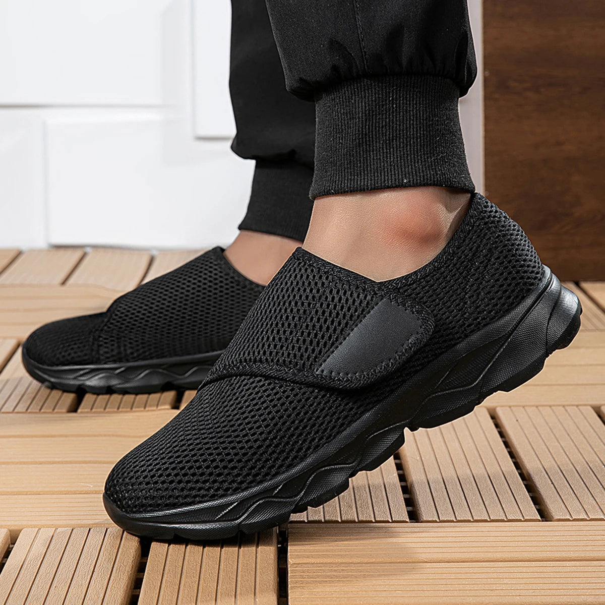 Unisex Weitgeschnittene Sneaker – Atmungsaktive Mesh Freizeitschuhe | Bequeme Flache Schuhe für Damen & Herren Kaufschwan®