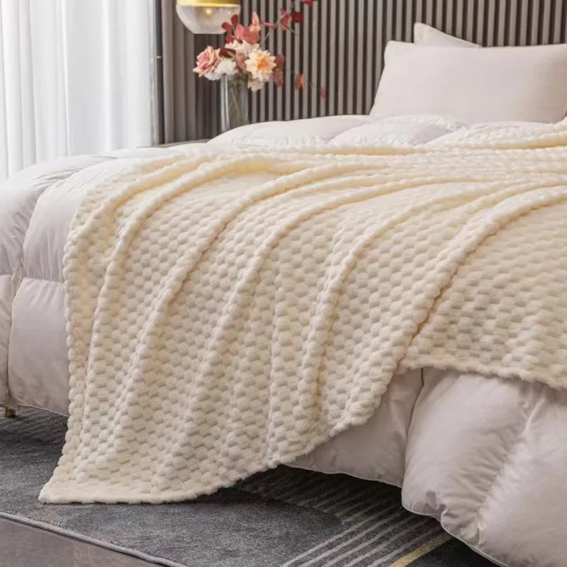 Kariert Weiche Warme Flauschige Samtdecke – Gemütlicher Sofaüberwurf & Bettdecke für Erwachsene, Kinder & Haustiere Kaufschwan®