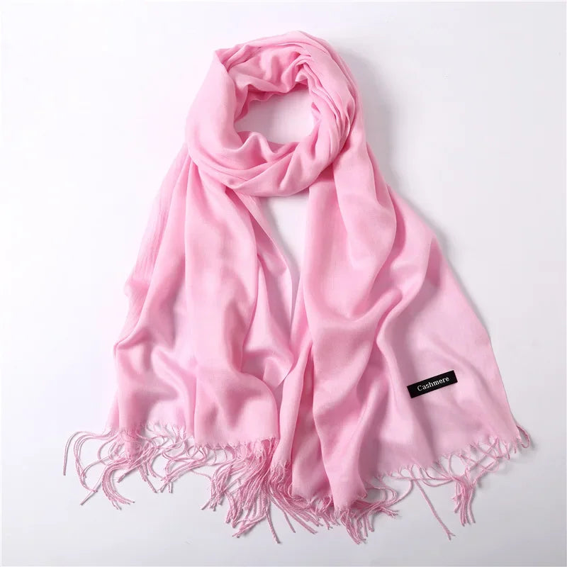 Damen Pashmina Schal | Weich wie Kaschmir | Warmer Winter Schal, Reise- & Büro-Accessoire Kaufschwan®