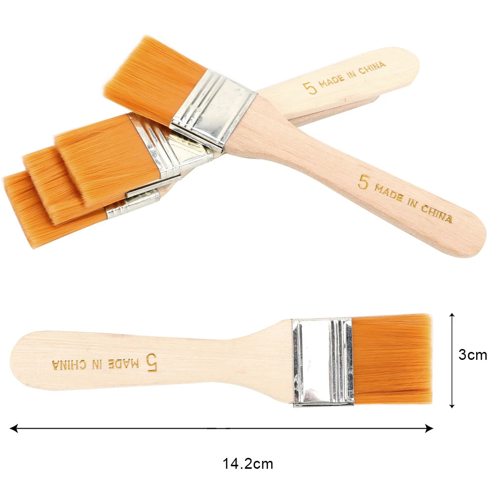 Acryl- und Öl Pinsel Set – Nylonhaar Pinsel mit Holzgriff für Künstlerbedarf Kaufschwan®