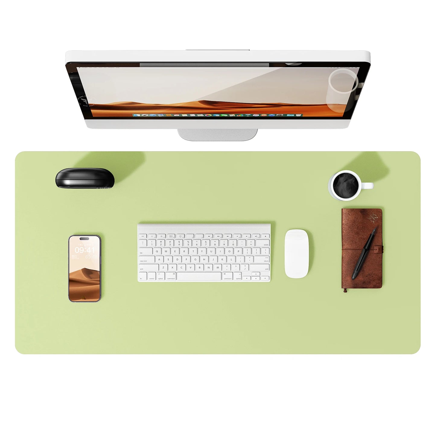 Große PU Leder Schreibtischunterlage – Rutschfeste Office Tischmatte und Laptop Schutzauflage Kaufschwan®