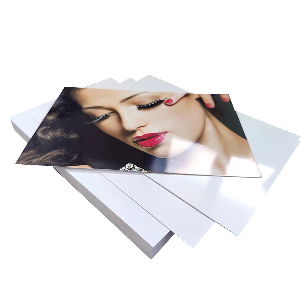 A4 Glänzendes Fotopapier – 100 Blatt Hochglanz Schnell Trocknend | 160g / 120g für Canon, Epson, HP Inkjet-Drucker Kaufschwan®
