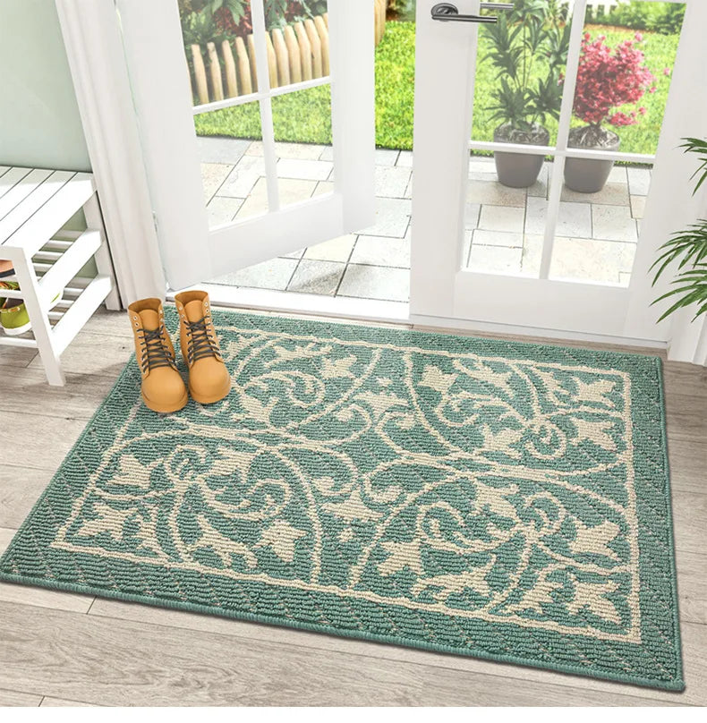 Retro Outdoor Fußmatte – Veranda- & Gartenmatte mit Staubfang-Design, Rutschfest & Langlebiges Polypropylen Kaufschwan®