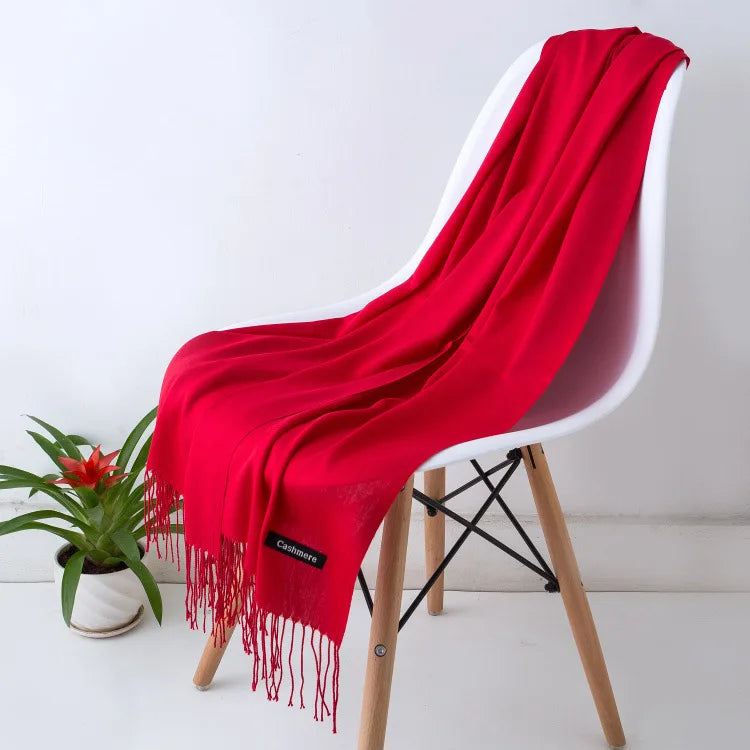 Damen Pashmina Schal | Weich wie Kaschmir | Warmer Winter Schal, Reise- & Büro-Accessoire