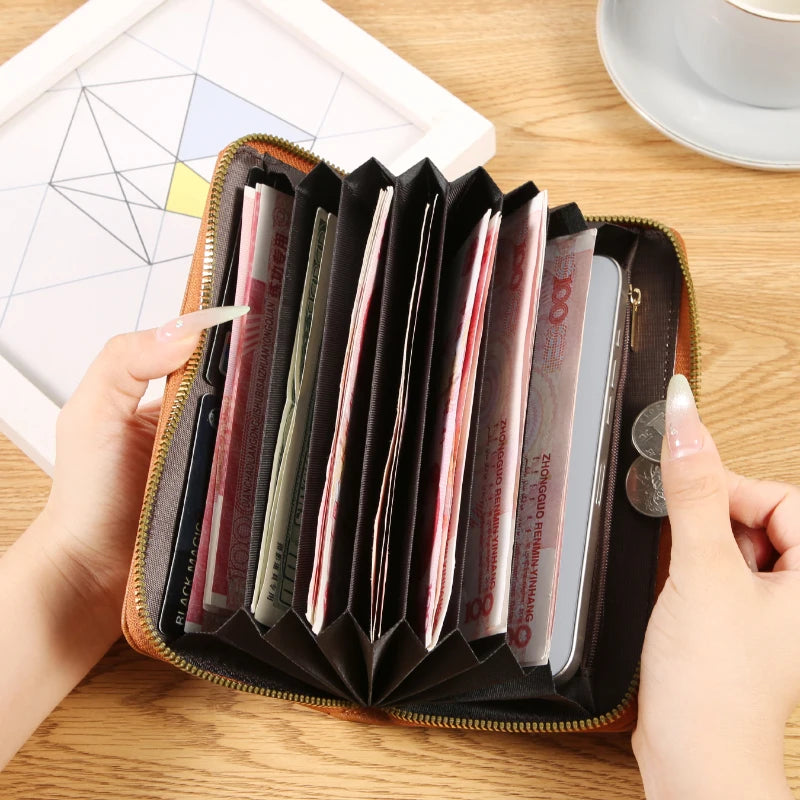 Unisex Langbörse – Große Kapazität Geldbörse für Damen & Herren | Multi-Kartenfächer, Handy & Münzfach Kaufschwan®