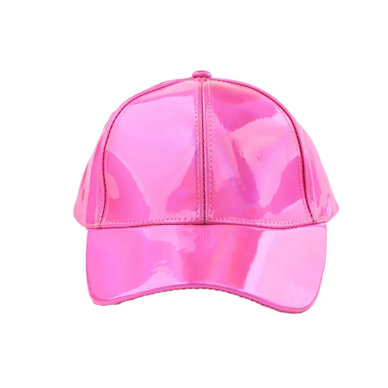 Unisex PU Rainbow Farbwechsel Baseballkappe | Fashion Erwachsenen Laser Hip Hop Kappe | Outdoor Freizeit Snapback Glänzende Party Kappe Kaufschwan®