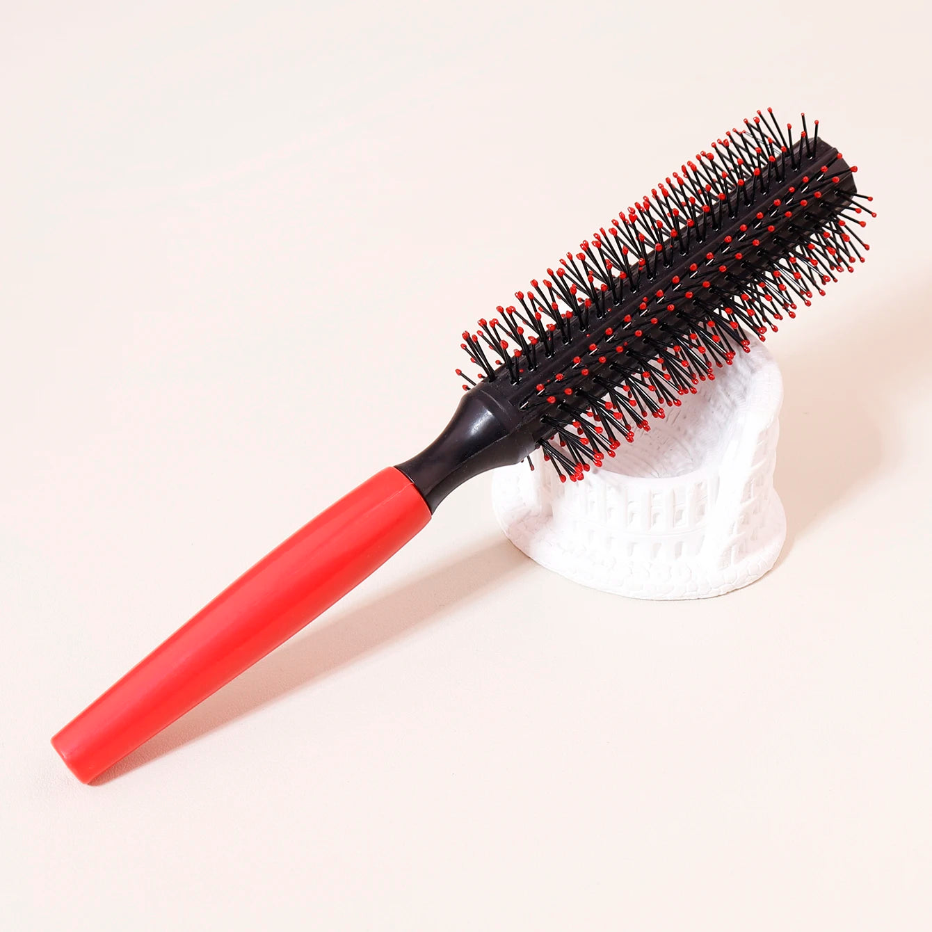 Quiff Roller Rundbürste – Rutschfeste Stylingbürste für Damen & Herren | Rockabilly Haar-Tool & Perückenfreundlich