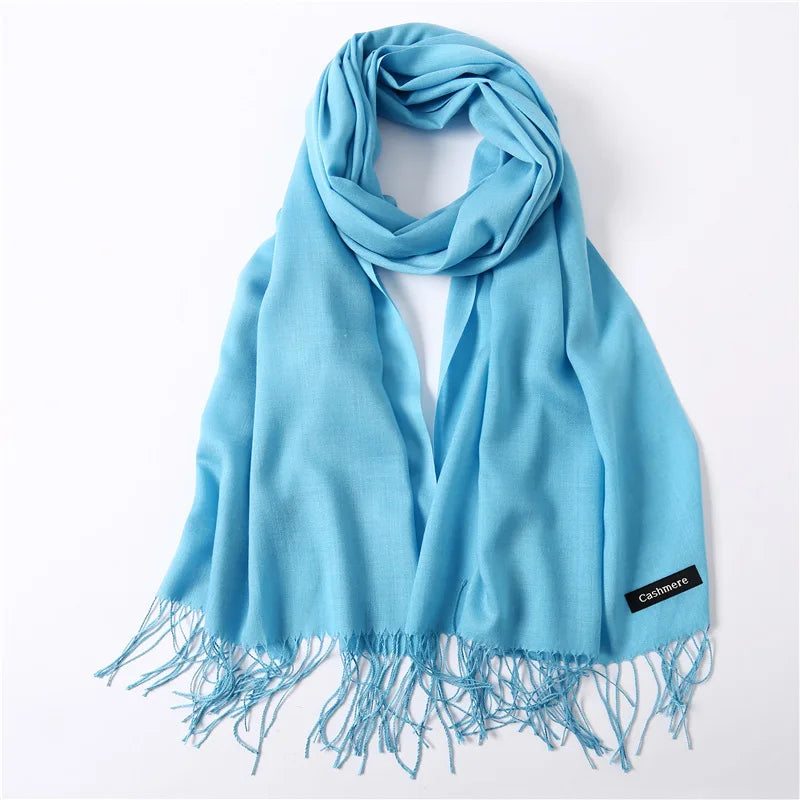 Damen Pashmina Schal | Weich wie Kaschmir | Warmer Winter Schal, Reise- & Büro-Accessoire Kaufschwan®