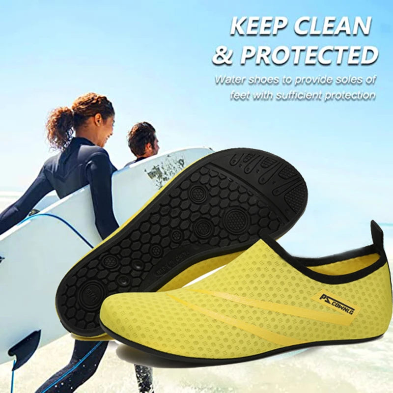 Unisex Aqua Wasserschuhe – Atmungsaktive Schwimmschuhe für Strand, Barfuß & Waten Kaufschwan®