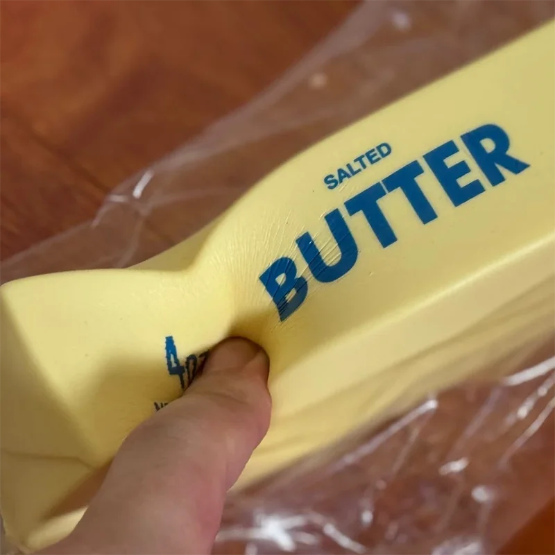 Butterstück-Squishy – Weiches Elastisches Knautsch- & Fidget-Spielzeug, Lustiger Scherzartikel & Sensorikspielzeug zum Stressabbau Kaufschwan®