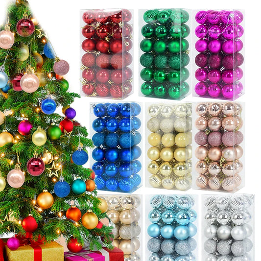 36 Stück Weihnachtskugeln Set – Rot & Gold | Christbaumkugeln Deko für Zuhause, Weihnachten & Neujahr 2026