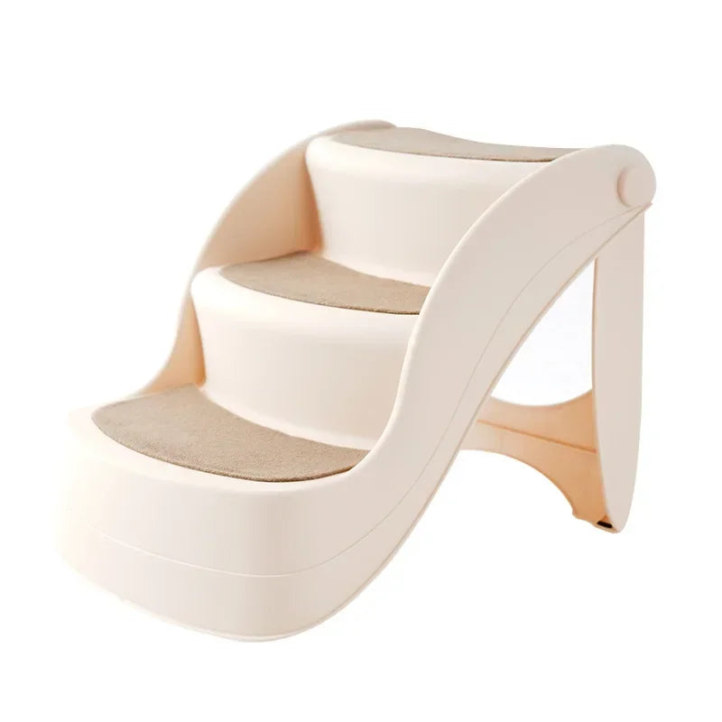 Klappbare Hundetreppe – Verstellbare Rutschfeste Haustierleiter für Kleine & Ältere Hunde Kaufschwan® Design 2