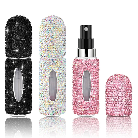 Bling Spray Bottle Rhinestone Perfume Travel Refillable Perfume Atomizer Bottle 5ml Portable Mini Perfume Spray Dispensers Gift Kaufschwan®