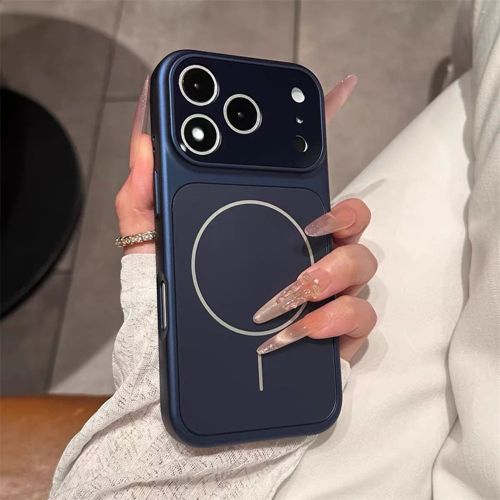 Elegante Matte Weinrote MagSafe-Hülle für iPhone 18 Pro & iPhone 18 Pro Max – Magnetische Stoßfeste Schutzhülle mit Kameraschutz Kaufschwan®