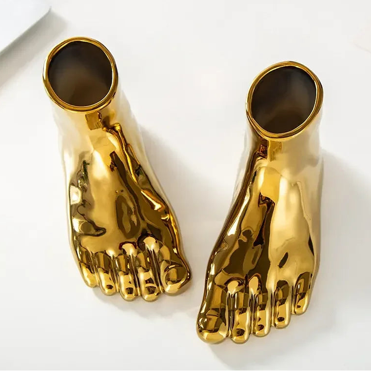 Kreative Fuß Vase Deko – Desktop Blumen Arrangement | Sukkulenten Blumentopf Kunst Wohndekoration Kaufschwan®