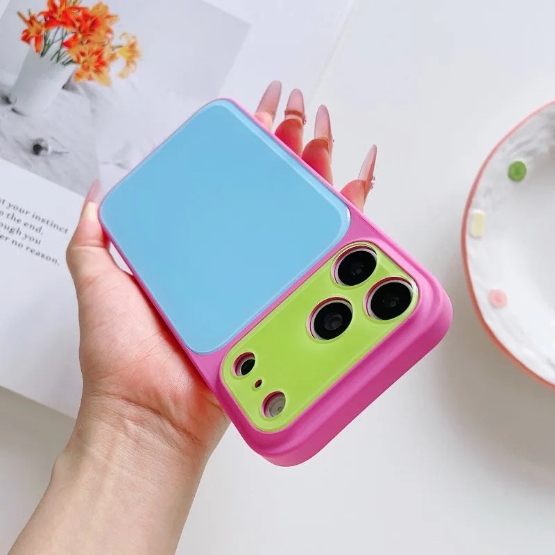 Farbenfrohe Kontrast-Schutzhülle für iPhone 18 Pro & iPhone 18 Pro Max – Sommerliche Hülle mit Fallschutz Kaufschwan®