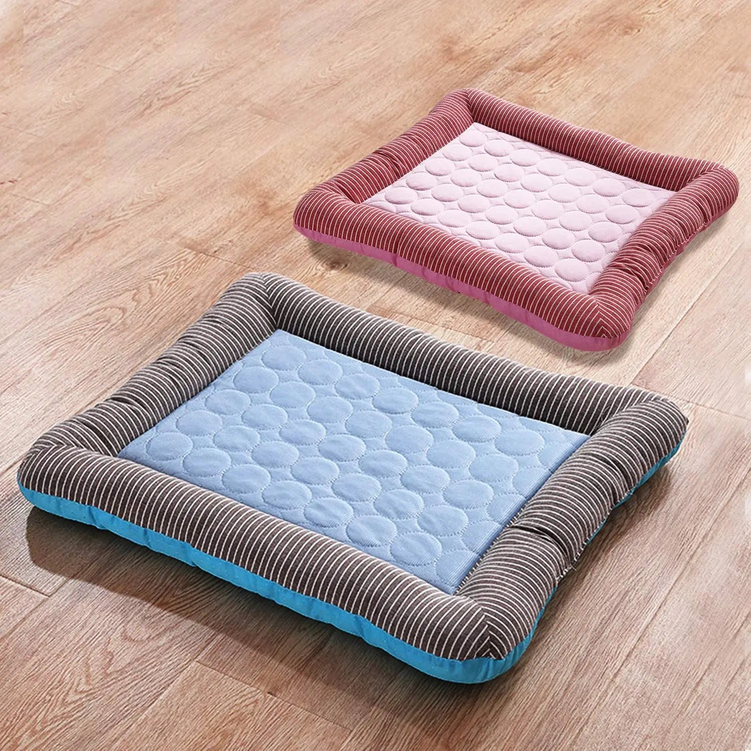 Kühlmatte für Haustiere - Weiche Atmungsaktive Schlafmatte aus Eisseide für Hunde, Katzen, Welpen und Kätzchen Kaufschwan® Bau S 45x35cm