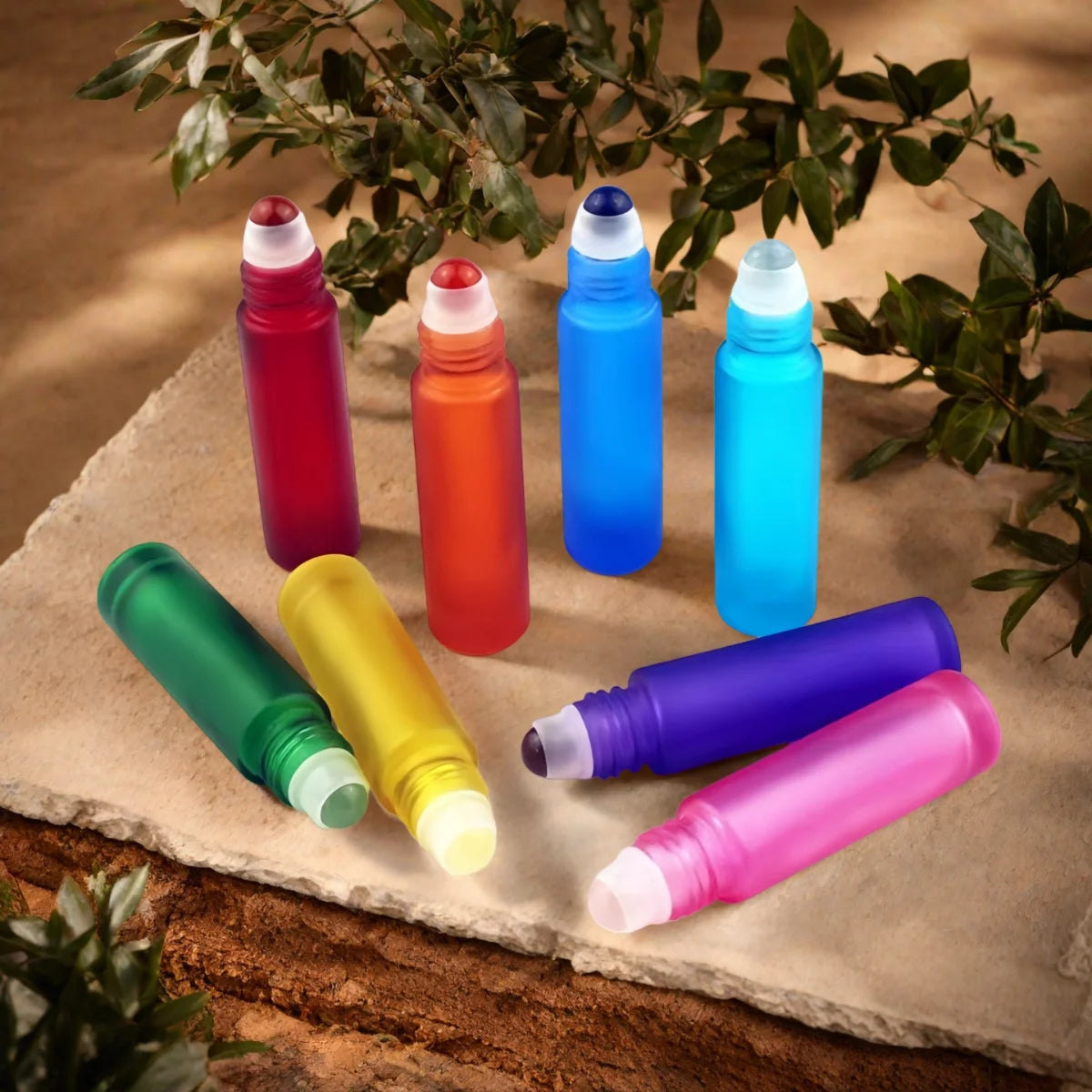 8 Pieces/Lot 10ml Glass perfume refill bottle l Essential Oil Bottle Travel Use Glass Perfume Roll on Bottle Kaufschwan®