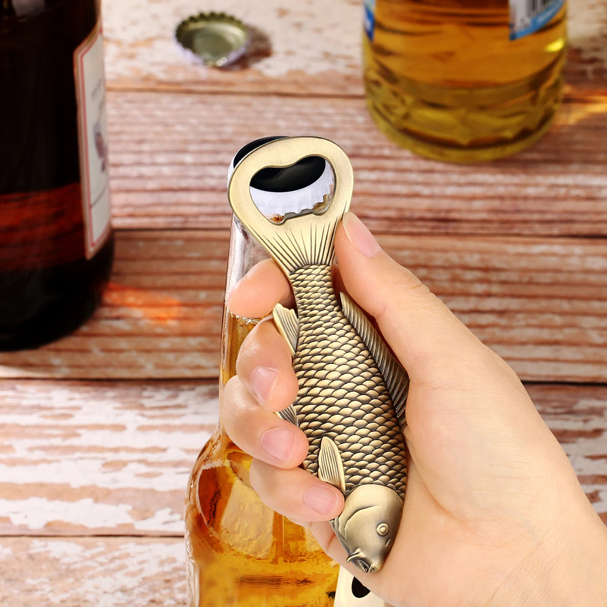 Karpfen Fisch Flaschenöffner – Metall Angel Design Geschenk für Männer Kaufschwan®