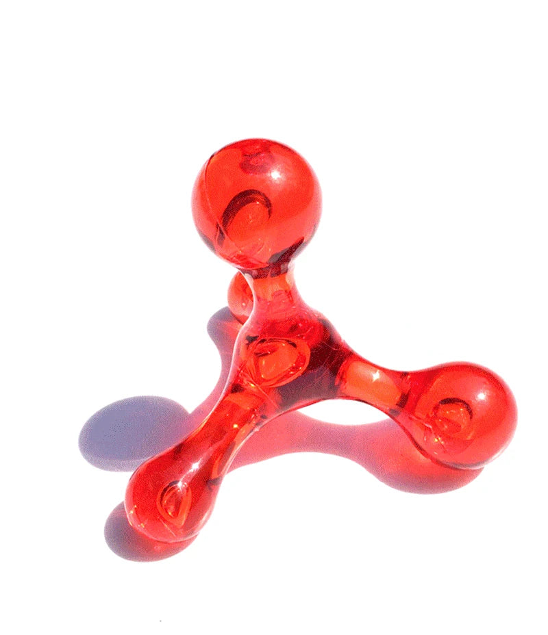 4-Kugel Mini-Handmassager | Akupressur-Werkzeug für Arme, Rücken, Beine, Kopf & Füße | Entspannung & Ödem-Fett-Reduktion Kaufschwan®