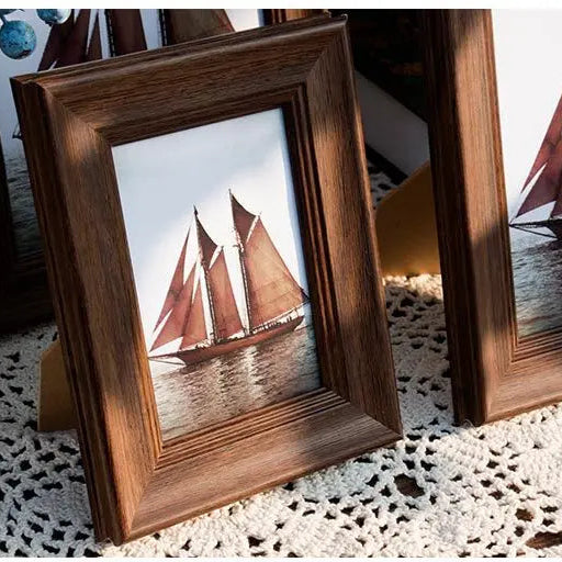 Amerikanischer Stil Bilderrahmen – Premium Tisch Fotorahmen für Zuhause und Büro Kaufschwan®