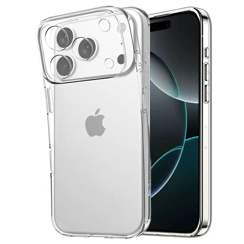 Ultradünne Transparente TPU-Schutzhülle für iPhone 18 Pro & iPhone 18 Pro Max – Flexible Klare Silikonhülle Kaufschwan® Transparent iPhone 18 Pro