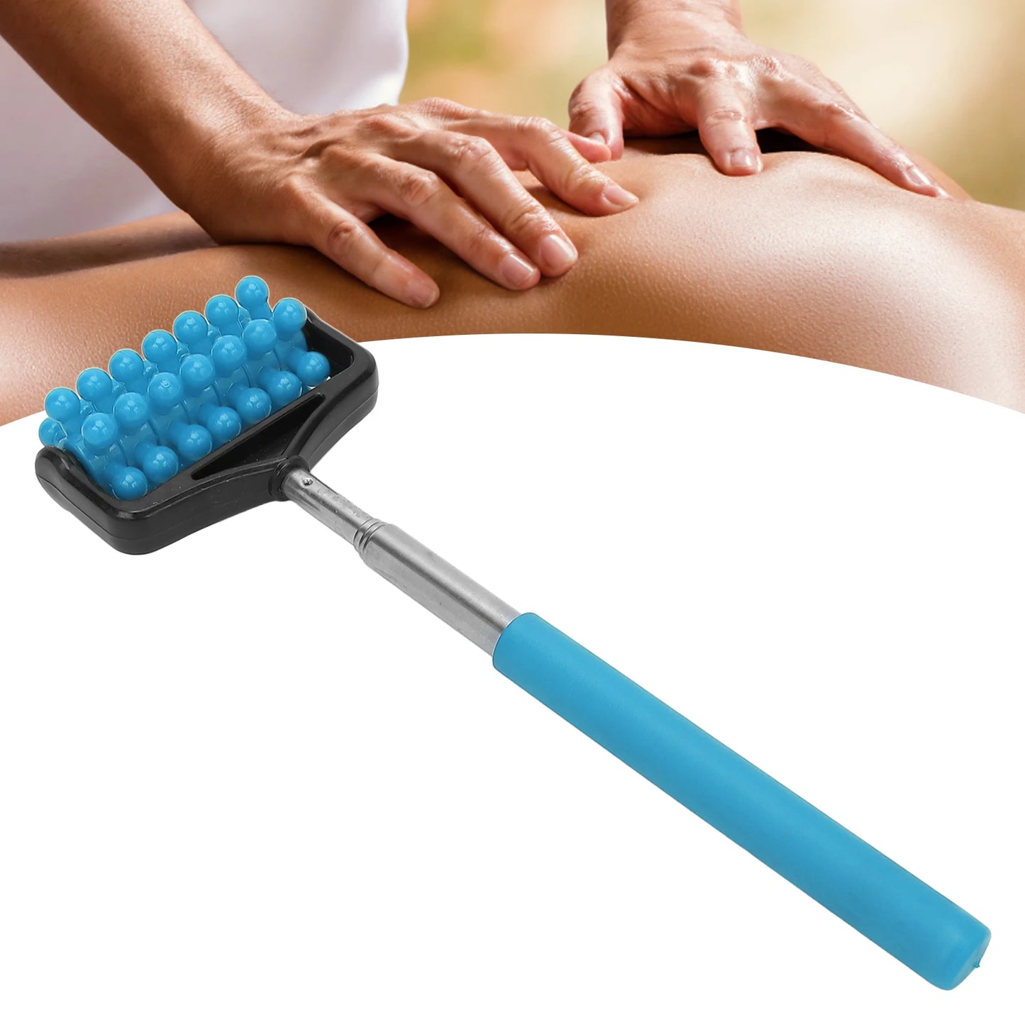 Verstellbarer Rückenroller | Teleskop-Massager für Rücken, Kopf, Arme & Muskelentspannung | Ausziehbarer Massage- & Kratzstab Kaufschwan®