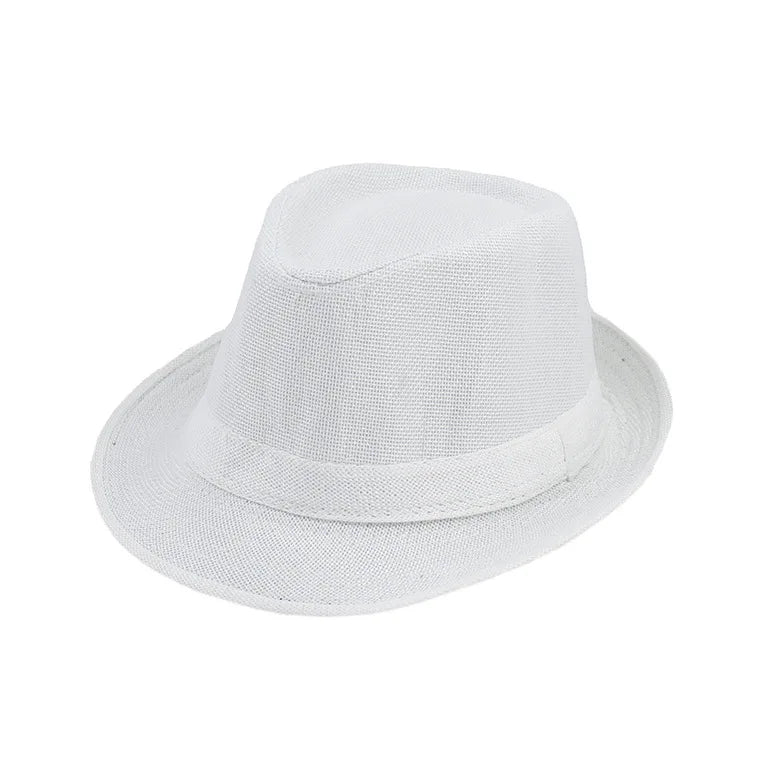 Klassischer Hut – Cowboy-Stil Sonnenhut für Herren, Damen & Kinder, Britischer Klassiker Kaufschwan® leinen weiß