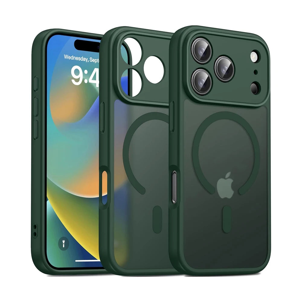 Hochwertige Fingerabdruckhemmende Matte MagSafe-Hülle für iPhone 18 Pro & iPhone 18 Pro Max – Durchscheinende Magnethülle zum Laden Kaufschwan®