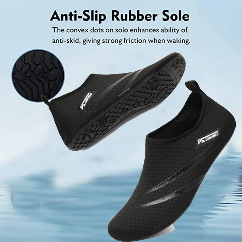 Unisex Aqua Wasserschuhe – Atmungsaktive Schwimmschuhe für Strand, Barfuß & Waten Kaufschwan®