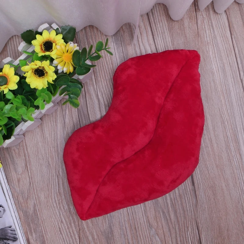 Großes Rotes Lippen Plüschkissen | Weiches Kuscheltier für Sofa, Auto, Schlafzimmer & Valentinstagsgeschenk Kaufschwan®