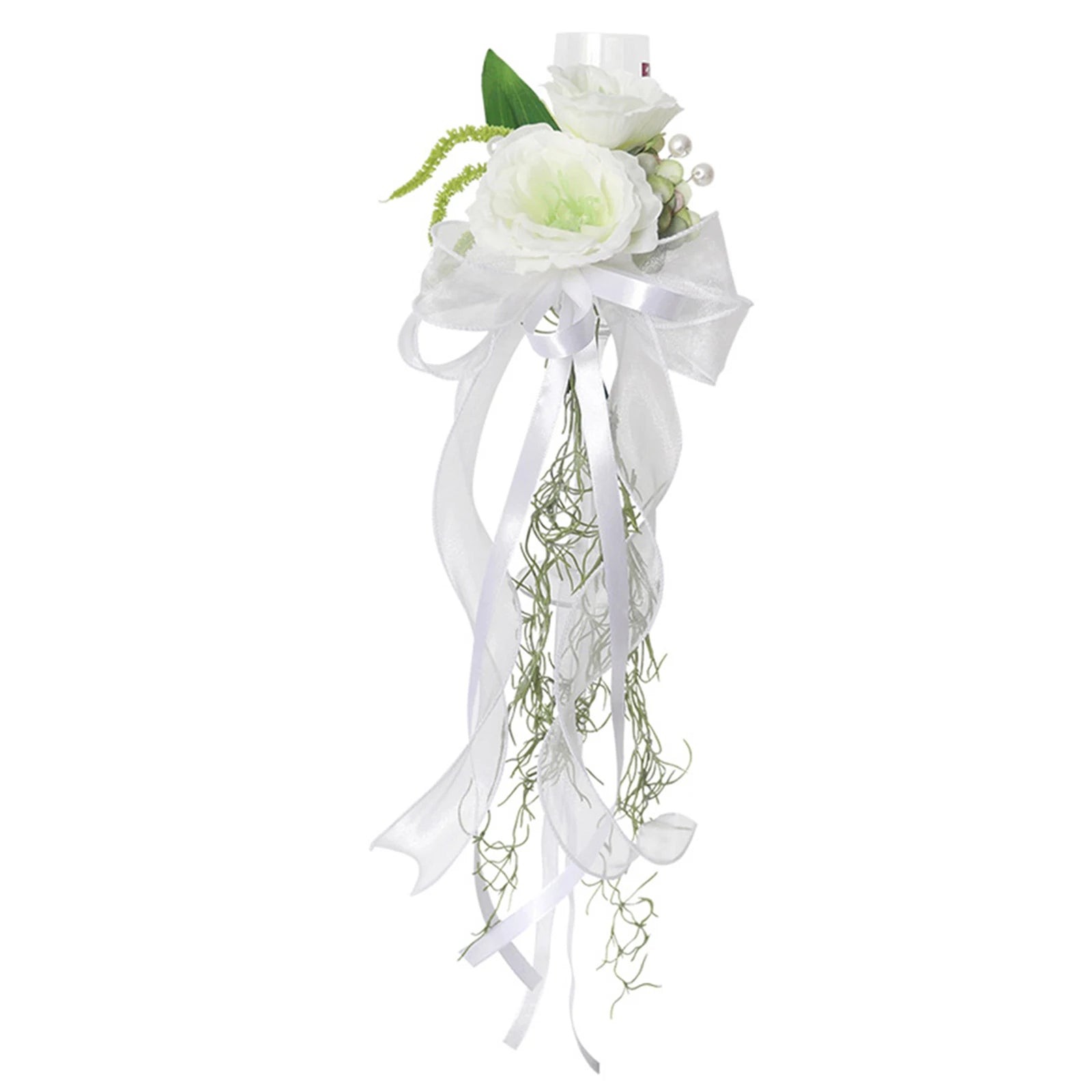 Hochzeit Weinglas Blumen Dekoration – Elegantes Tischzentrum mit Künstlichen Blumen Kaufschwan®