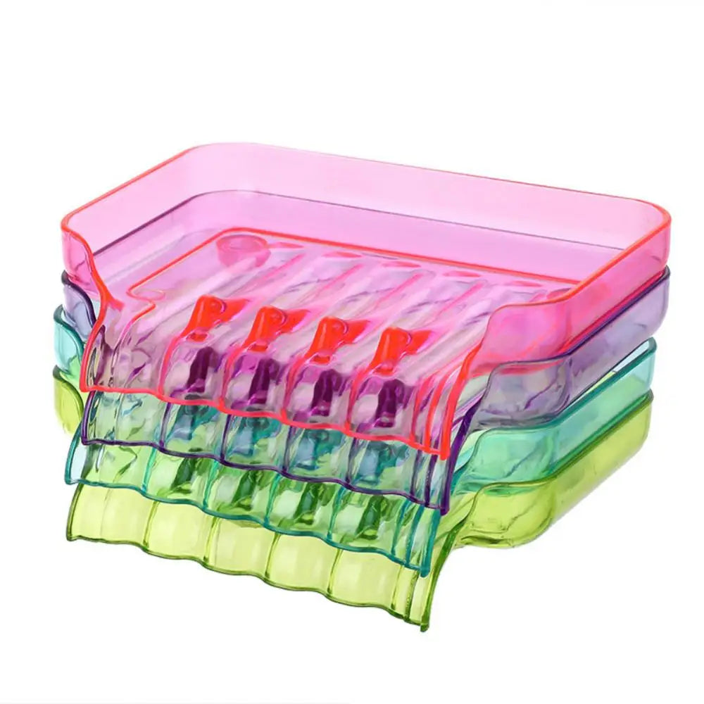 Zhang Ji Bunte Wasserfall-Seifenschale – Kunststoff-Seifenhalter mit Saugnapf für Bad & Küche Kaufschwan®