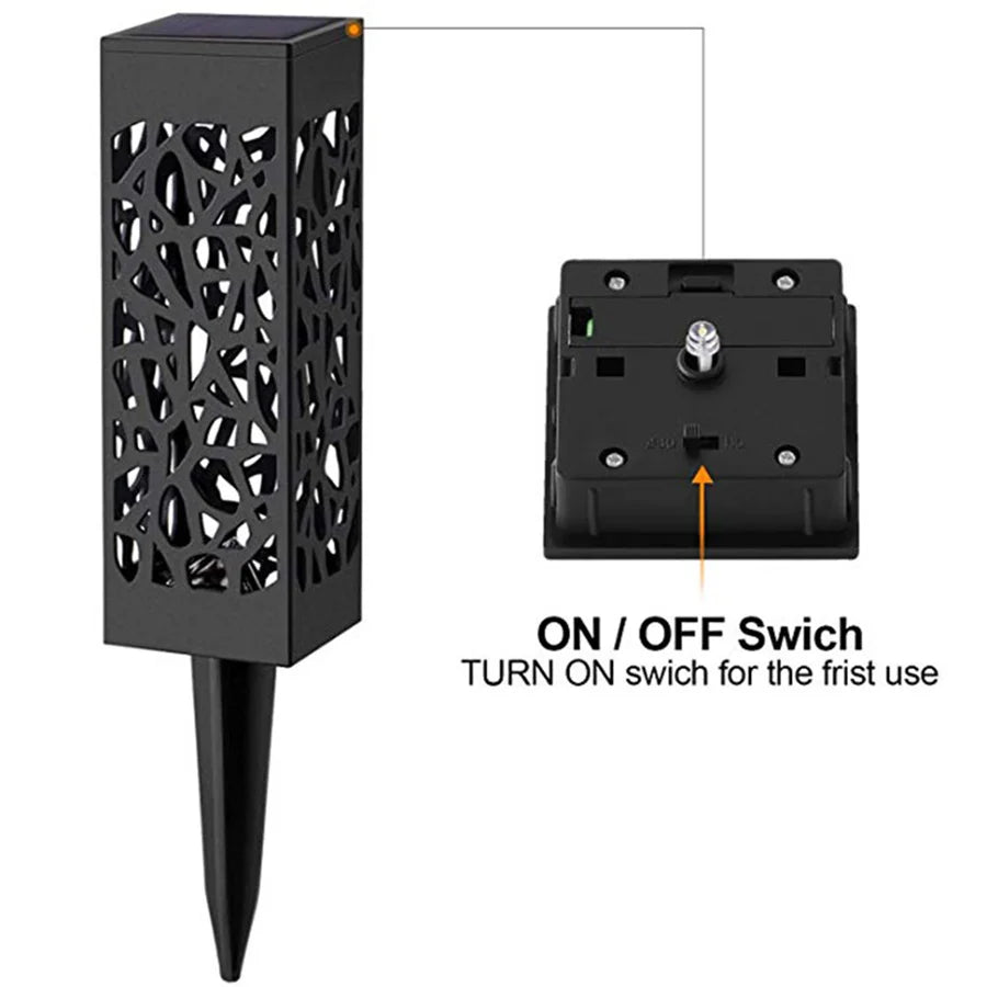 LED Solar Gartenleuchten 2/6 Stück – Wasserdichte Außenlampen mit Hohlmuster für Weg, Terrasse & Hofdekoration Kaufschwan®