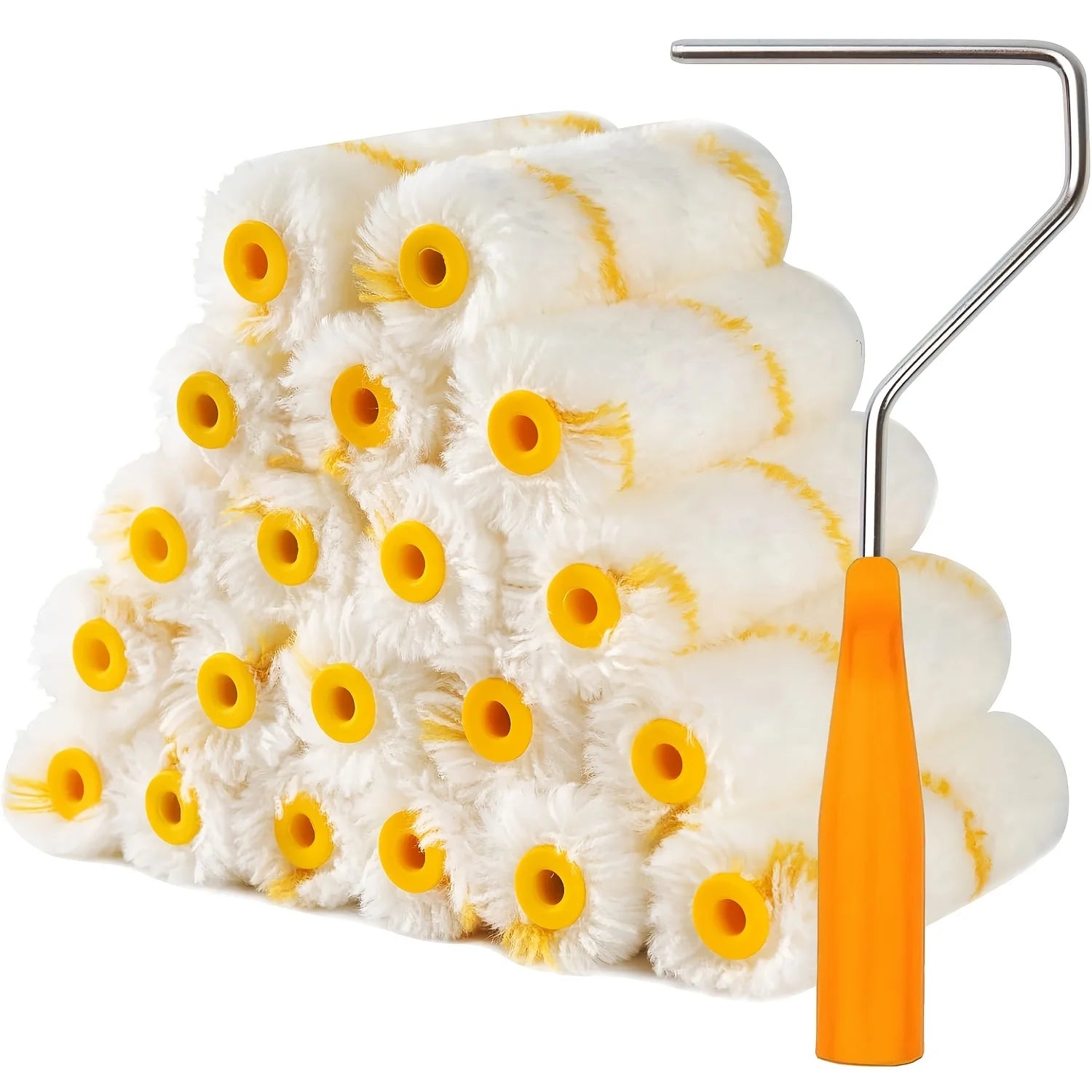 Farbroller Bürsten Set mit Dichter Borste – Latex Malerwerkzeug für Hausflächen Kaufschwan®