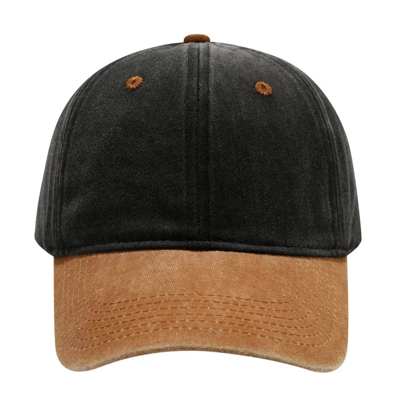Vintage Washed Baseballkappe | Herren & Damen Farblich Abgestimmte Sonnenkappe | Lässige Snapback Hip Hop Kappe für Frühling & Sommer Kaufschwan®