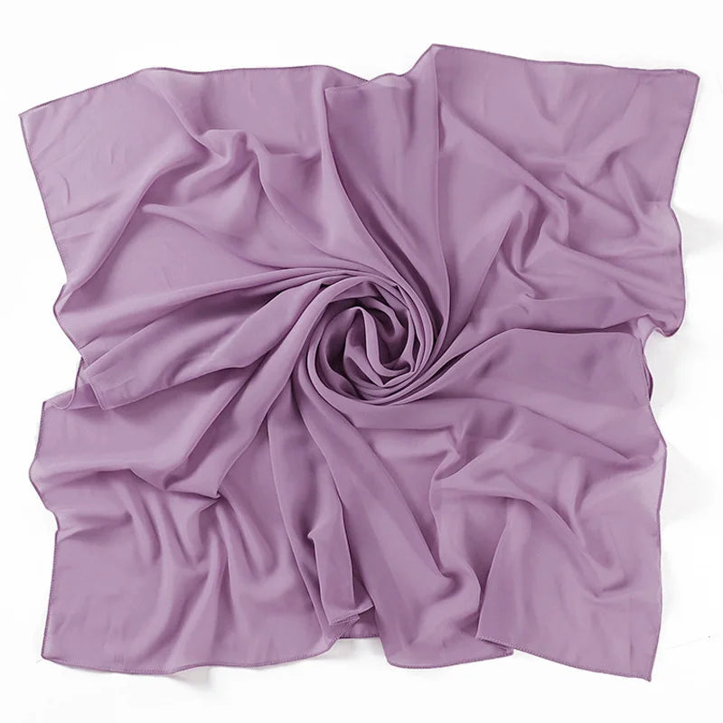 85×85CM Kopftuch – Damen Quadrat Hijab | Muslimisches Einfarbiges Kopftuch, Modischer Schal & Unterkopftuch
