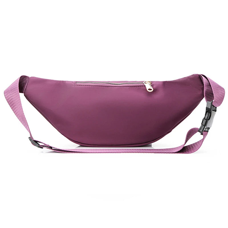 Damen Wasserdichte Nylon Gürteltasche – Designer Crossbody Brusttasche | Modische Fanny Pack, Banana Hip Bag & Reise Hüfttasche Kaufschwan®