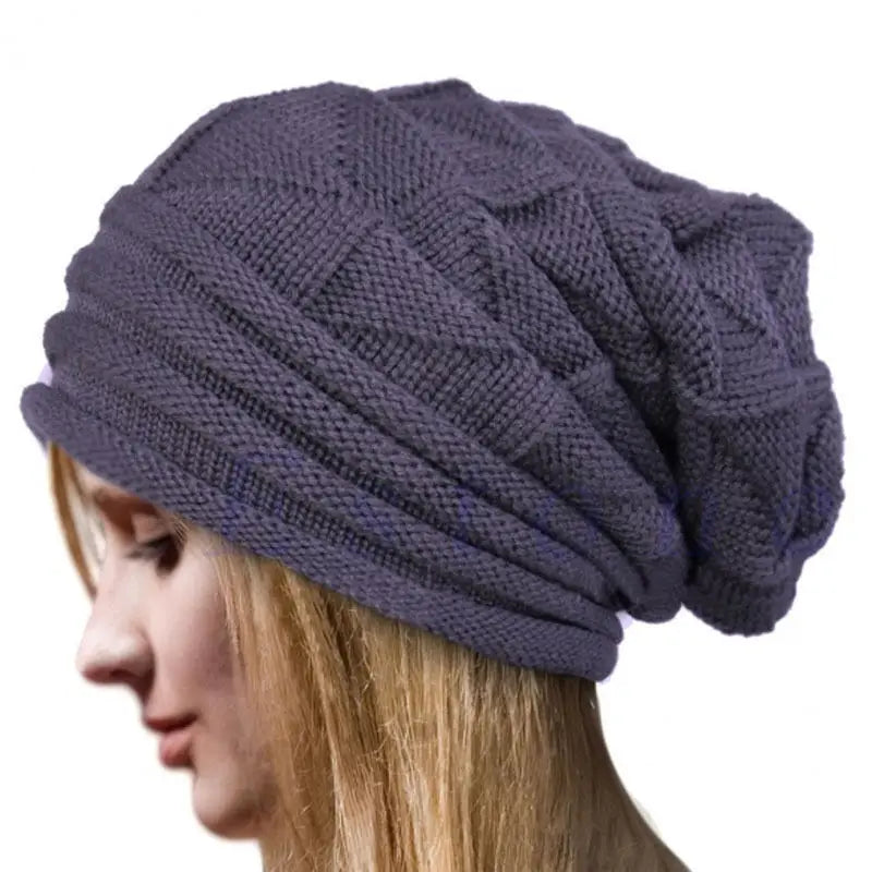 Gestrickte Oversize Baggy Beanie – Warme Wintermütze | Slouchy Wollmütze für Damen & Herren | Ski Skull Cap Kaufschwan®