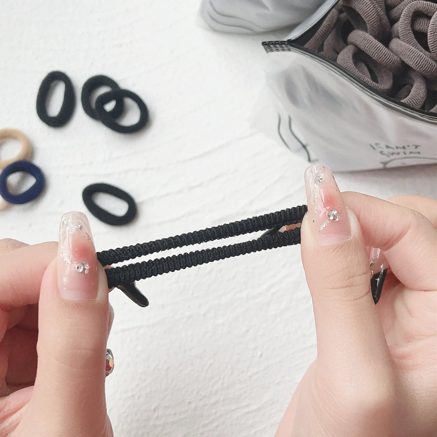 20/50 Stück Elastische Haargummis für Kinder | Bunte Süße Scrunchies & Haargummis für Mädchen & Babys | Weiche Haar-Accessoires Kaufschwan®