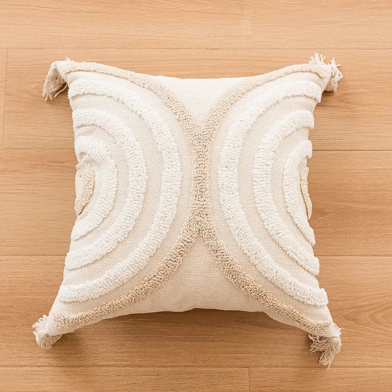 Verschiedene Kissenbezüge | Geometrisches Halbkreis Häkel-Dekokissenbezüge für Sofa & Wohnkultur Kaufschwan® Design 5 45X45CM