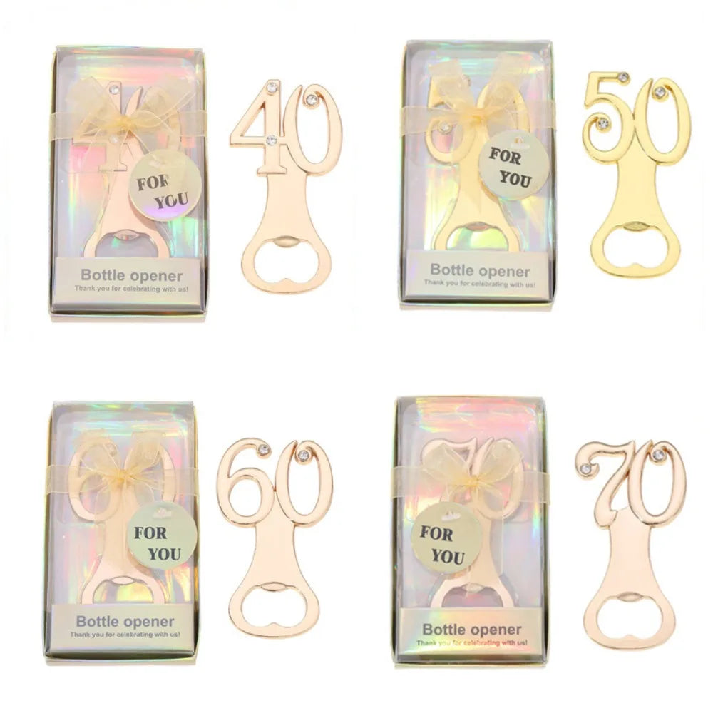 Zahlen Flaschenöffner – Kreatives Party Geschenk für Geburtstag & Jubiläum Kaufschwan®