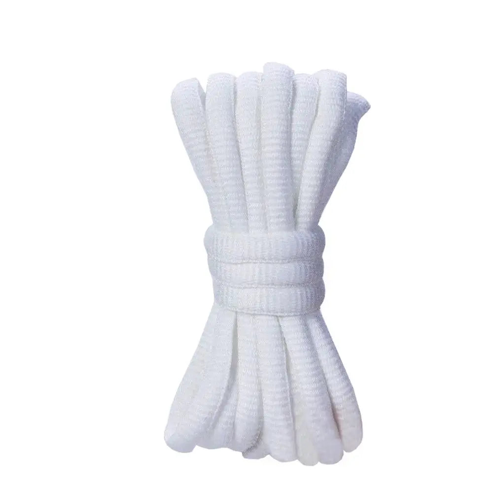 9mm Dicke Ovale Schnürsenkel – Premium Ersatzschnürsenkel für Dunks & Sneaker | 140cm Lange Robuste Sportschuh Laces Kaufschwan® Weiß