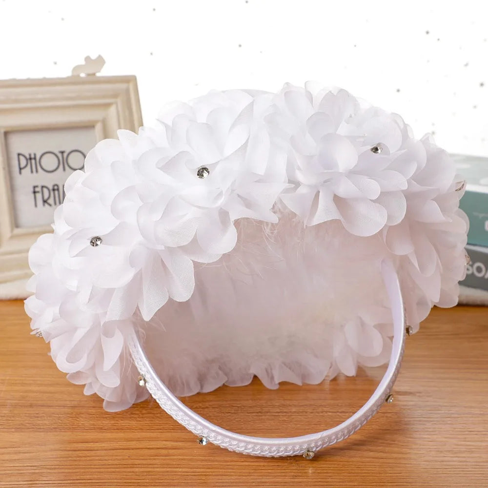 Western Stil Blumenkorb – Handgehaltener Hochzeitskorb für Braut Kaufschwan®