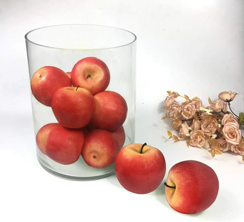 12 Stück Künstliche Grüne Äpfel – Plastik Simulationsfrüchte für Küche, Zuhause, Party & Fotografie Kaufschwan®