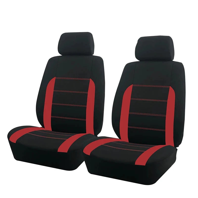 Universelle Autositzbezüge – Komplettset für Auto, SUV, LKW & Van – Strapazierfähig, Atmungsaktiv & Leicht zu Montieren Kaufschwan® Rot 2-Sitzer