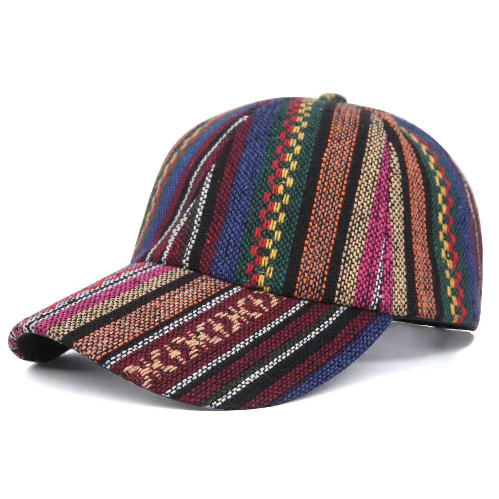 Bohemia Print Baseballkappe | Damen & Herren Boho Stil Sonnenhut | Baumwolle Verstellbar Snapback Outdoor Cap Kaufschwan® 5
