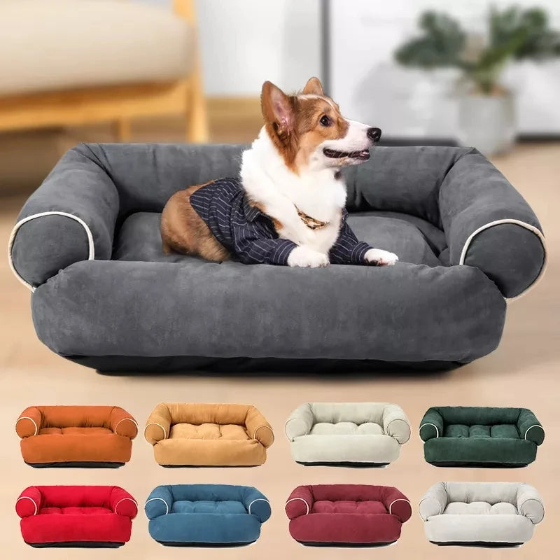 Super Weiches Hundebett Sofa – Dickes Warmes Rechteckiges Haustierbett Kaufschwan®